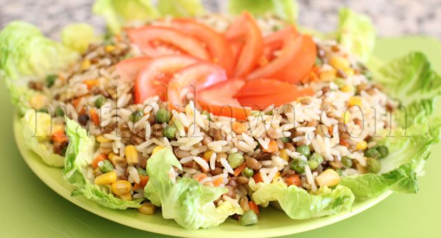 وصفة سلطة الأرز مع العدس من مطبخ حواء