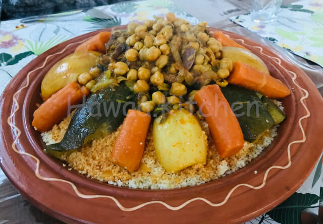 وصفة كسكس مغربي بالسميد الناعم من مطبخ حواء